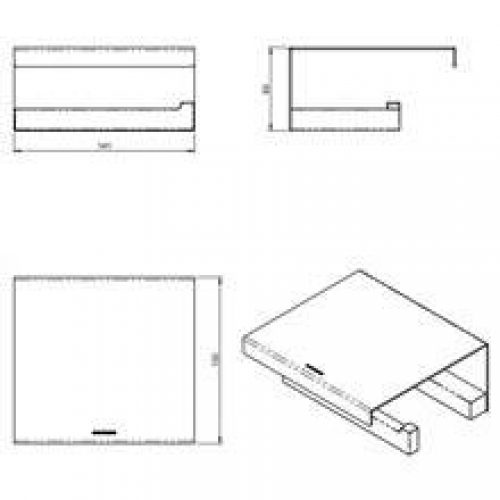 Dérouleur papier WC noir the grid COSMIC