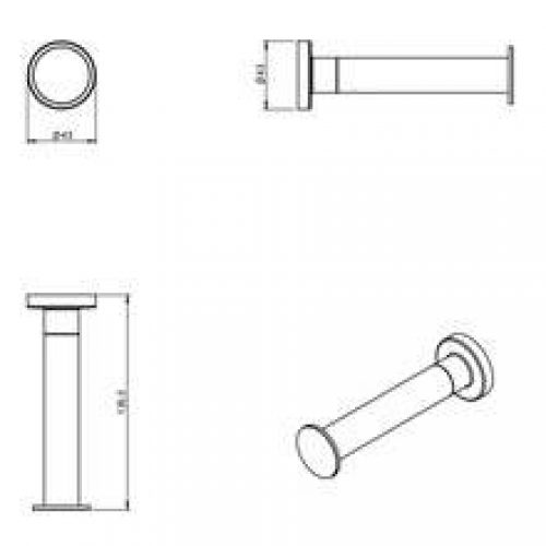 Dérouleur papier wc sans couvercle COSMIC