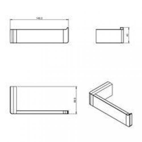 Dérouleur papier WC sans couvercle extreme COSMIC