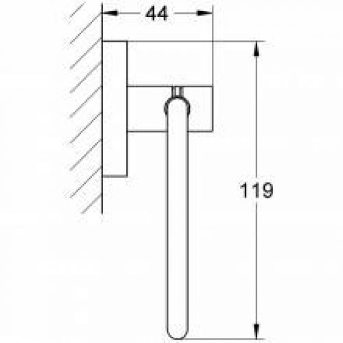 Dérouleur papier WC sans couvercle Grohe…