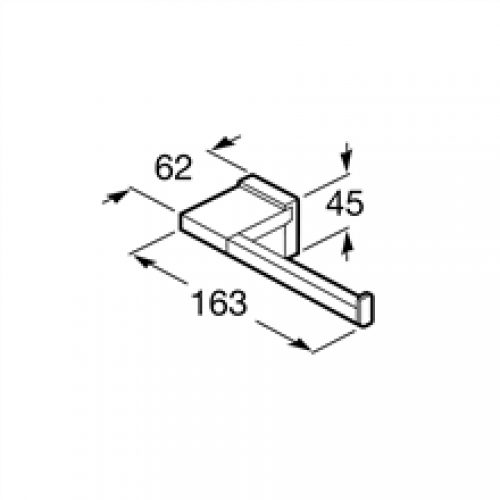 Dérouleur papier WC sans couvercle Roca Rubik