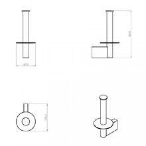 Dérouleur papier WC vertical project COSMIC