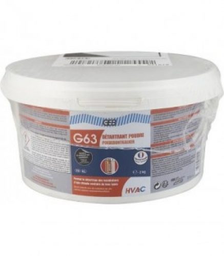 Détartrant sanitaire GEB G63 (pooudre), seau de 2Kg
