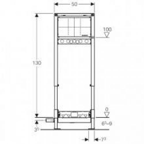 Duofix Siphon de douche murale pour…