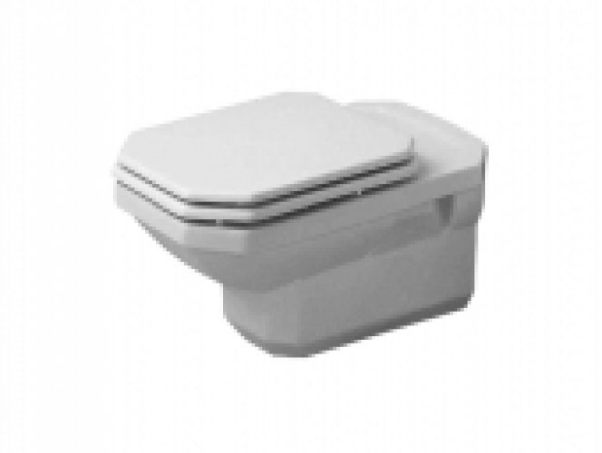 DURAVIT 1930 – Cuvette suspendue à fond creux sans Rimless® blanc avec WonderGliss