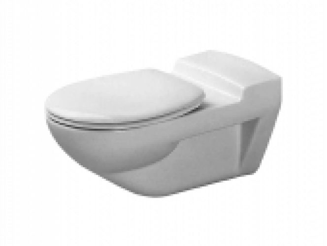 DURAVIT Architec – Cuvette suspendue à fond creux Vital sans Rimless® blanc avec HygieneGlaze