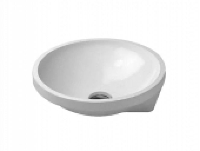 DURAVIT Architec – Lavabo à encastrer par le dessous 400×400 blanc avec WonderGliss