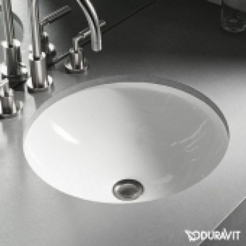 DURAVIT Architec – Lavabo à encastrer par le dessous 420×420 blanc sans WonderGliss