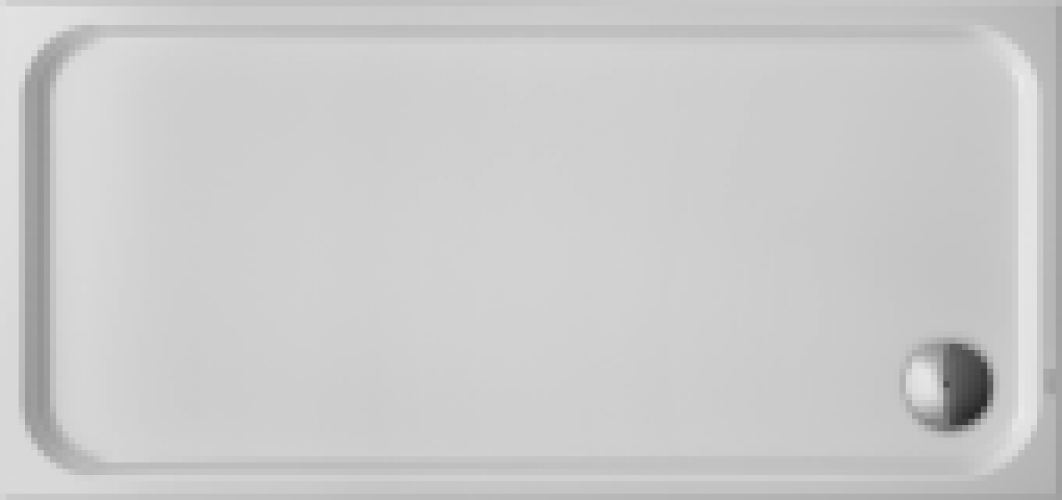 DURAVIT D-Code – Duschwanne 1600 x 750 mm Rechteck mit Antislip weiß