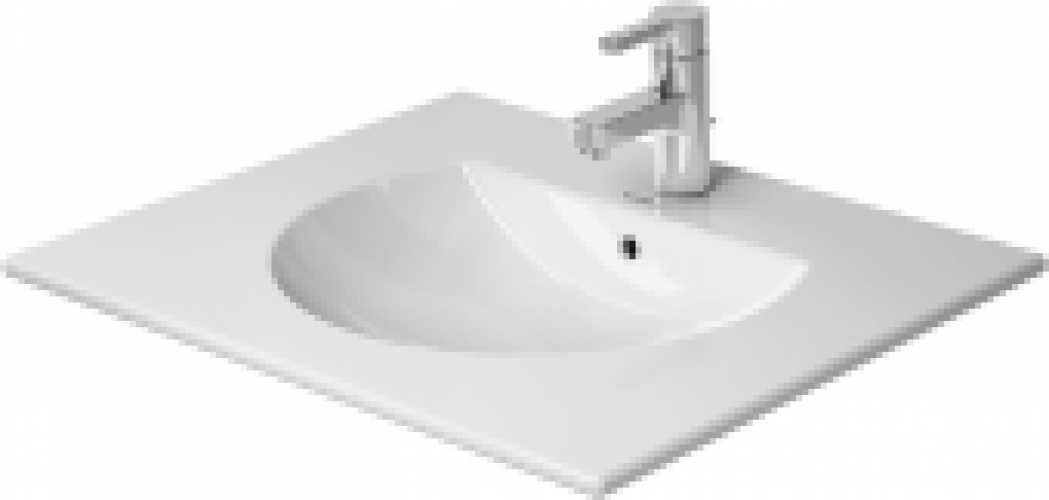 DURAVIT Darling New – Lavabo pour meuble 630×520 blanc avec WonderGliss