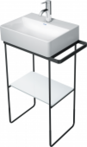 DURAVIT DuraSquare – Glaseinleger in Metallkonsolen für Waschtisch weiß