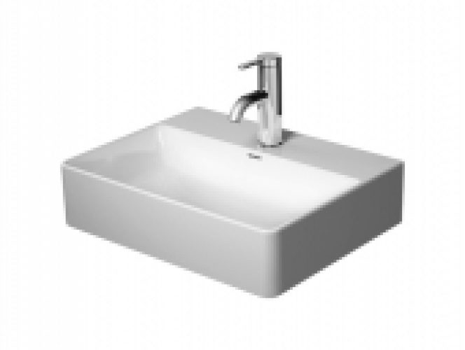 DURAVIT DuraSquare – Lave-mains 450×350 blanc avec WonderGliss
