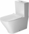 DURAVIT DuraStyle – Cuvette sur pied à fond creux à poser Confort Rimless® pour réservoir attenant blanc avec WonderGliss