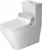 DURAVIT DuraStyle – Cuvette sur pied à fond creux à poser Confort SensoWash pour réservoir attenant blanc avec WonderGliss