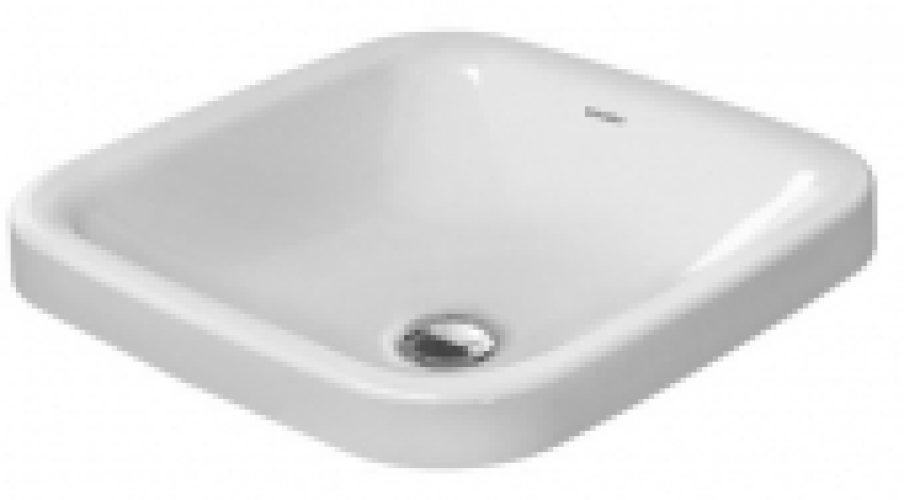 DURAVIT DuraStyle – Lavabo à encastrer par le dessus 430×430 blanc avec WonderGliss
