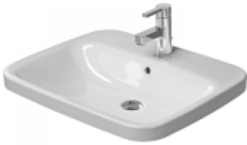 DURAVIT DuraStyle – Lavabo à encastrer par le dessus 615×495 blanc sans WonderGliss