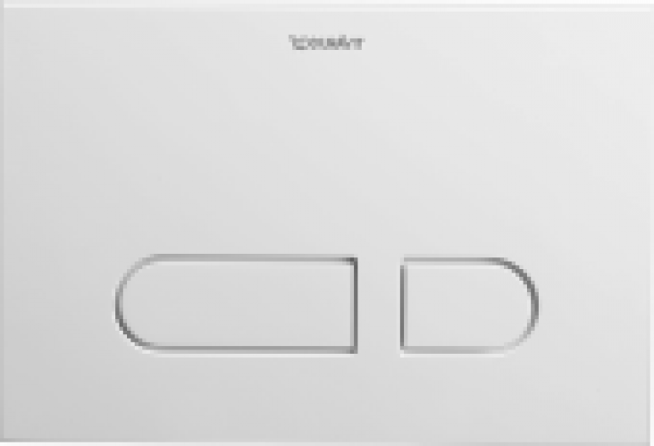 DURAVIT DuraSystem – Plaque de commande pour WC avec pour chasses d’eau à 2 volumes blanc / white