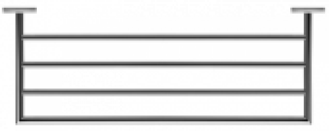 DURAVIT Karree – Handtuchablage 600 mm chrom