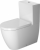 DURAVIT ME by Starck – Cuvette sur pied à fond creux à poser pour réservoir attenant sans Rimless® blanc avec WonderGliss