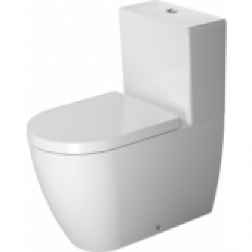 DURAVIT ME by Starck – Cuvette sur pied à fond creux à poser pour réservoir attenant sans Rimless® blanc sans WonderGliss
