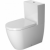 DURAVIT ME by Starck – Cuvette sur pied à fond creux à poser pour réservoir attenant sans Rimless® blanc sans WonderGliss