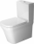 DURAVIT P3 Comforts – Cuvette sur pied à fond creux à poser pour réservoir attenant avec Rimless® blanc sans WonderGliss