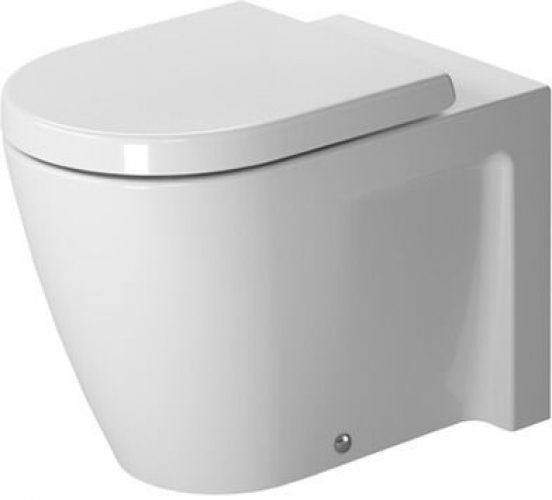 Duravit Starck 2 Cuvette de WC à poser à fond creux carénée jusqu’au mur