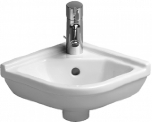 DURAVIT Starck 3 – Lave-mains 430×380 blanc avec WonderGliss