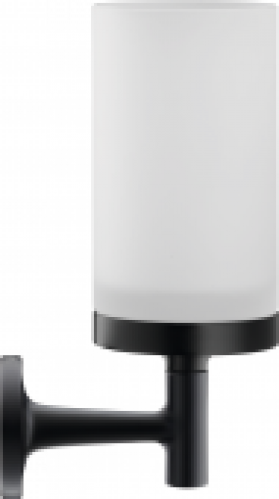 DURAVIT Starck T – Glashalter mit Glas schwarz matt/weiß matt