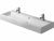 Duravit Vero Lavabo Double Suspendu 1200 x 470 mm pour 2 robinets (04)