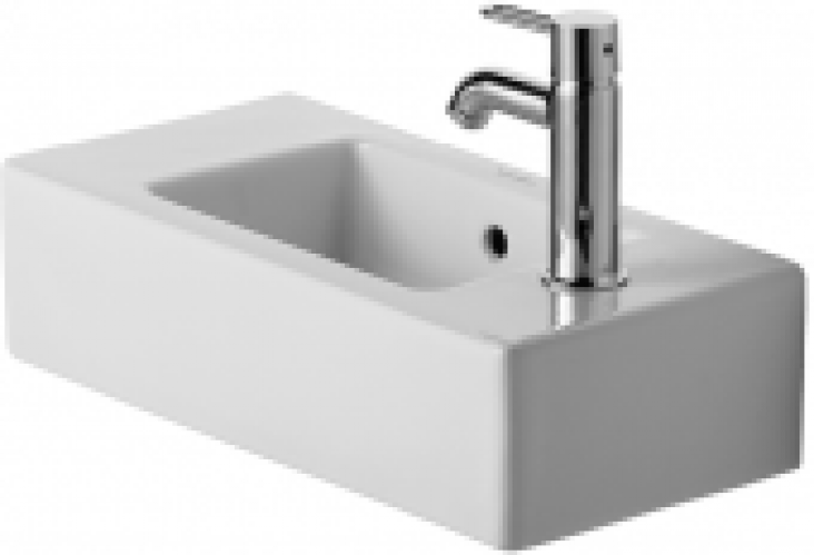 DURAVIT Vero – Lave-mains pour meuble 500×250 blanc avec WonderGliss