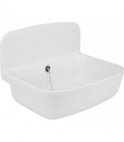 Dévidoir blanc incluant trop-plein et ecoulement non inclus grille 93 016 97