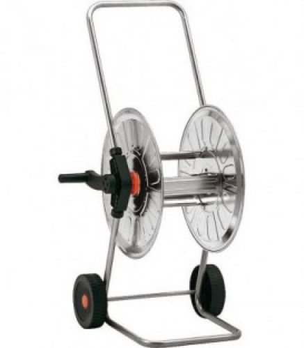 Dévidoir sur roues Karasto standard acier galva – roues matière plastique sortie tuyau 3/4&Prime;