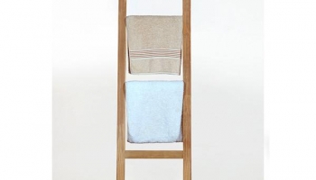 Echelle porte-serviette en teck massif SCALA