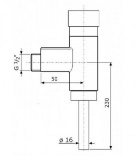 Ecoulement Benkiser complet pour modèle 687+688 avec tuyau de rincage 180mm