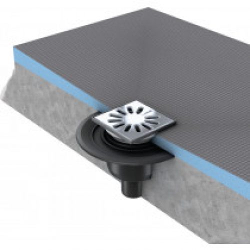 Ecoulement vertical grille carrée Wedi Fundo