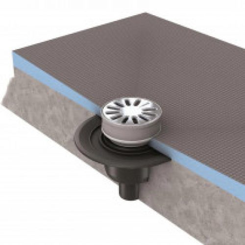 Ecoulement vertical grille ronde Wedi Fundo