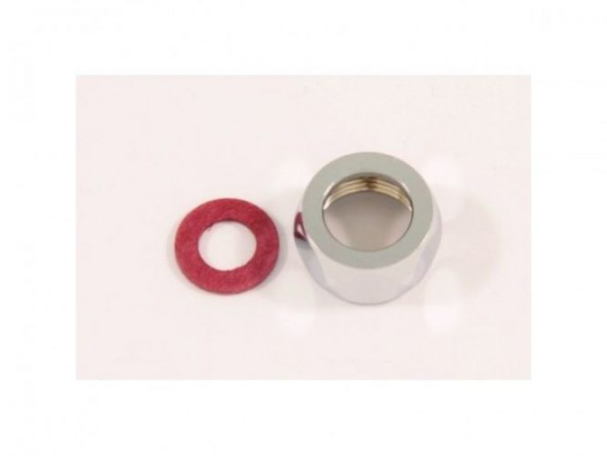 Ecrou-raccord avec joint en fibre ø 12 mm Chromé Meloh Ideal Standard