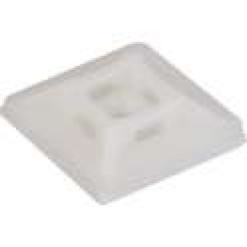 Embase adhésive incolore pour collier – vendu par 100 – Klauke