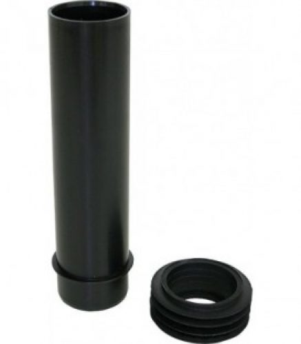 Embout d&rsquo;ecoulement pour WC diam 55 mm avec raccord de tuyau de chasse longueur 180 mm