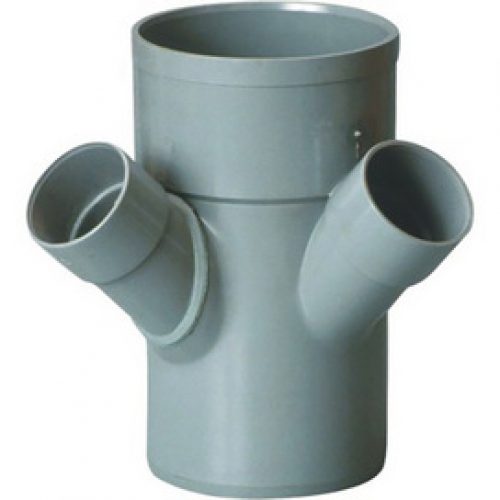 Embranchement double équerre à 45° MF100 2 piquages Ø 50 – Girpi