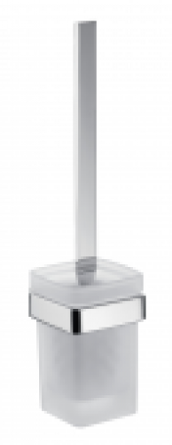 EMCO Loft – Set porte brosse de toilette chrome / satiné