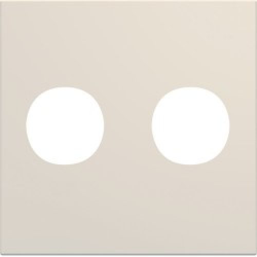 Enjo prise double F 2M dune – APPAREILLAGE MURAL GALLERY HAGER WXD259D