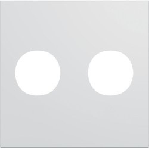 Enjo prise double F 2M pure – APPAREILLAGE MURAL GALLERY HAGER WXD259B