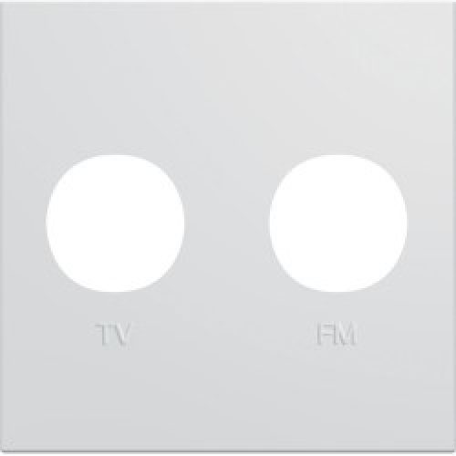 Enjo prise TV+FM 2M pure – APPAREILLAGE MURAL GALLERY HAGER WXD253B