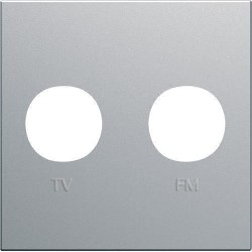 Enjo prise TV+FM 2M titane – APPAREILLAGE MURAL GALLERY HAGER WXD253T