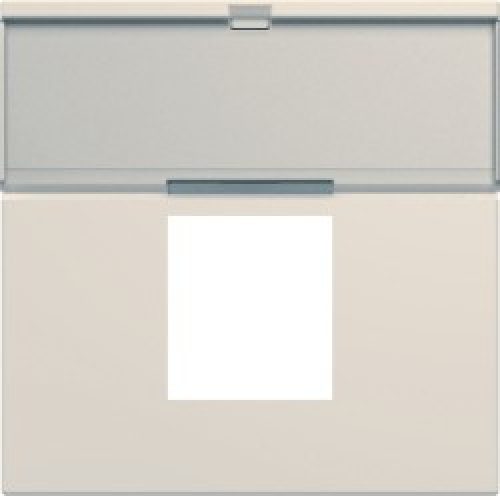 Enjo RJ45 porte-etiqu 2M dune – APPAREILLAGE MURAL GALLERY HAGER WXD206D