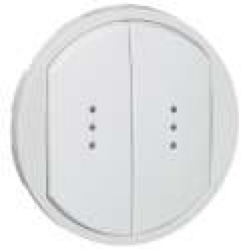 Enjoliveur – Interrupteur double à voyant – Céliane – Legrand