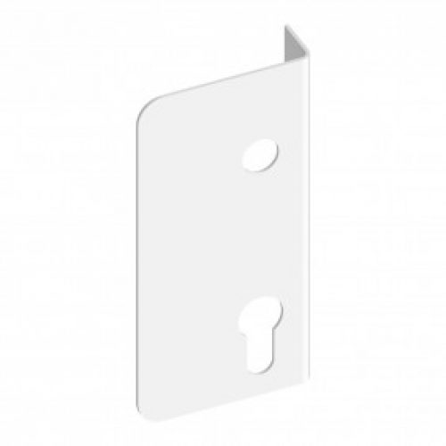 Enjoliveur simple pour serrure en applique verticale PVC