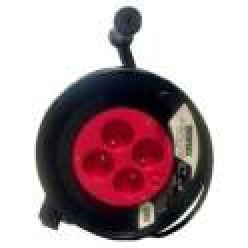 Enrouleur 25m 3G : 1,5 4 prises